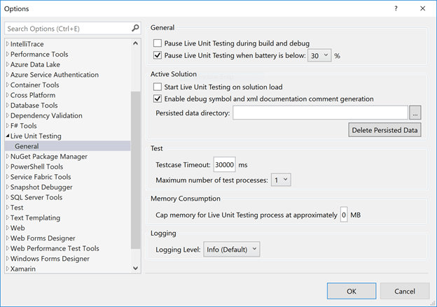 Live Unit Testing With Visual Studio 2017